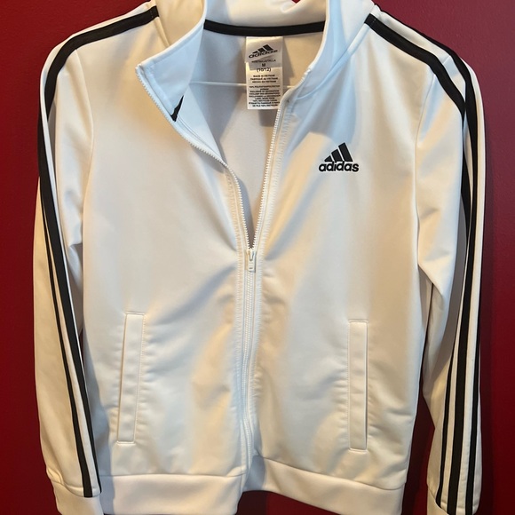 adidas Other - Adidas Boys Zip Front Iconic Tricot Jacket